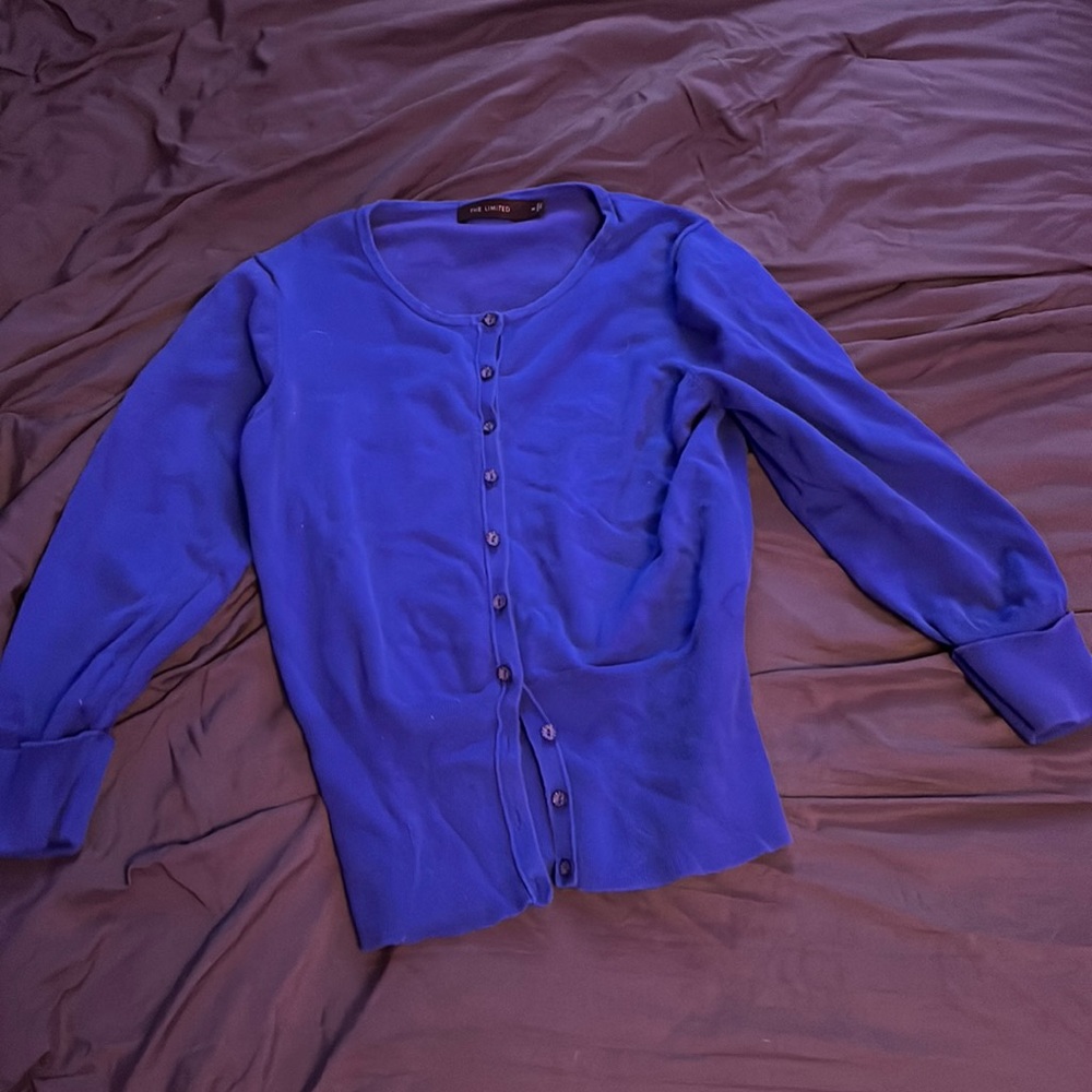 The Limited Blue Cardigan